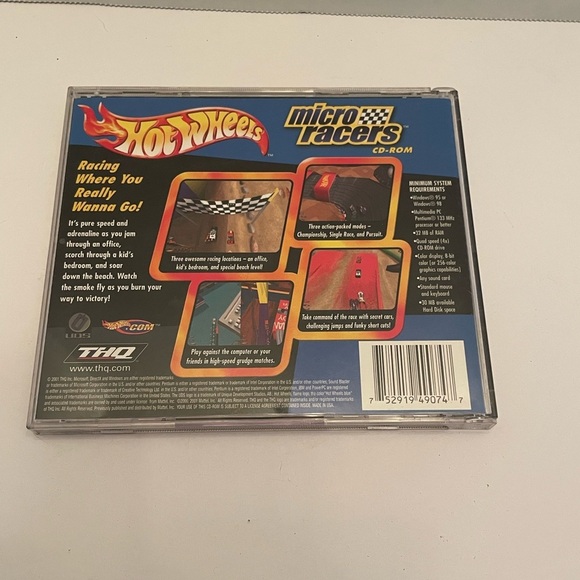 Hot Wheels Micro Racers (PC CD, 2000) CIB with Manual Very Good Condition - Picture 2 of 2